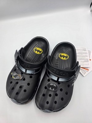Batman Crocs Black Clogs with Jibbitz Charms Comfort Slip On Sandals