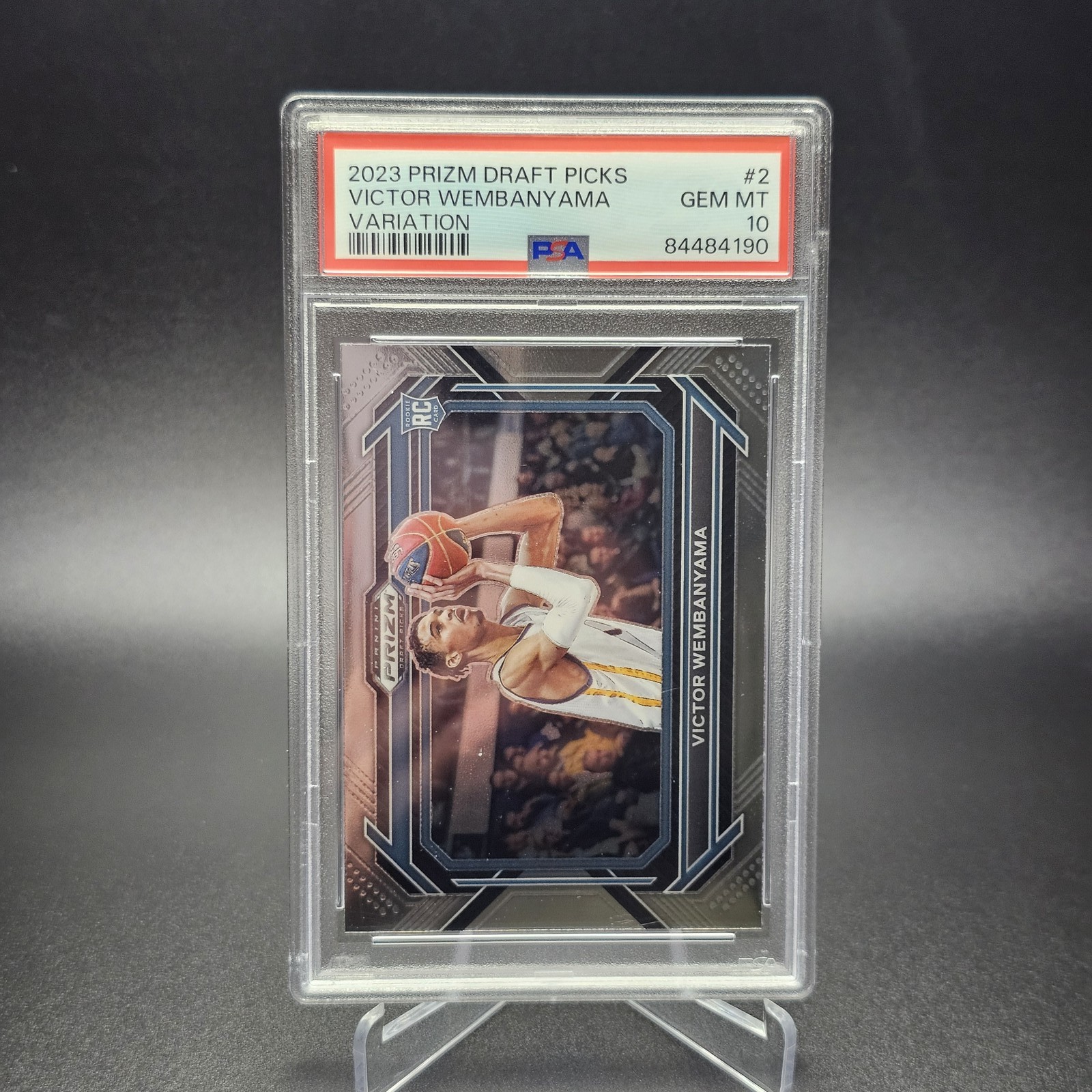 2023 Panini Prizm Draft Picks Victor Wembanyama Rookie Variation PSA 10 #2 12304
