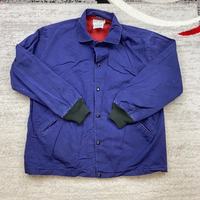 Tyndale FR Bomber Jacket Large Blue Flame Resistant HRC ARC CAT 2112 Snap Mens