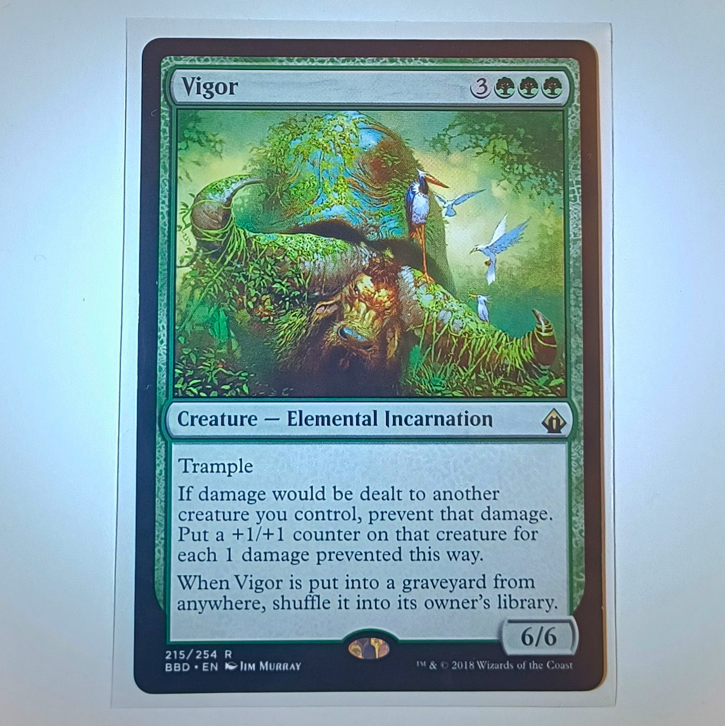 Vigor #215 - Battlebond, Rare, Regular, English, Green, MTG NM