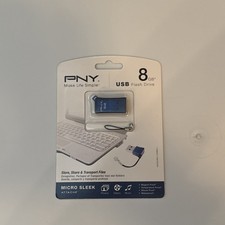 PNY micro sleek Attache 8GB USB Flash Drive
