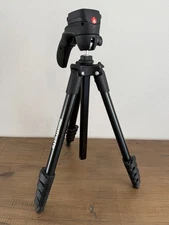 Manfrotto Tripod Pan Tilt Head Adjustable 55in Tall with Carry Bag Included