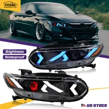 Red Eye LED Projector Headlights For Honda Accord 10Th Gen 2018-2022 Front Lamp