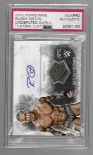 Randy Orton #UAR-RO 2015 Topps WWE Undisputed Autograph Relics card