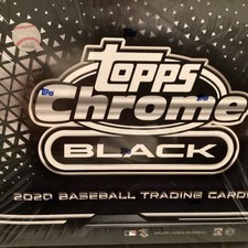 2020 TOPPS CHROME BLACK BASEBALL HOBBY BOX - Please look at all pictures  