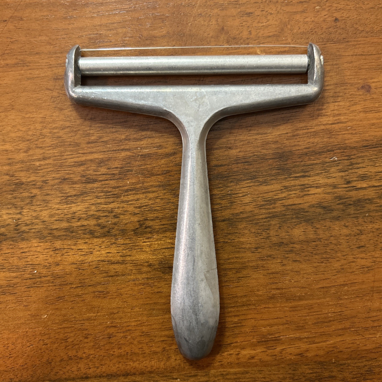 Vintage Cheese Slicer Cutter Aluminum  1970's Japan MCM Block Cheese Cutlery