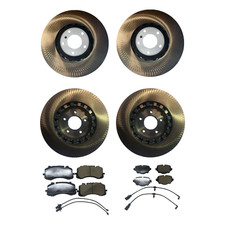 NEW Front +rear brake pads and rotors for 2016-2023 Bentley Bentayga USA-