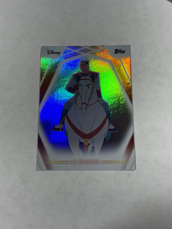 Li Shang 2026 Topps Disney Neon Rainbow Foilboard Card # 77 Mulan Movie