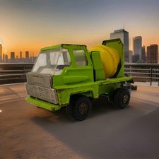 Cement Mixer Concrete Lorry Wagon Truck Made In Japan Green Yellow