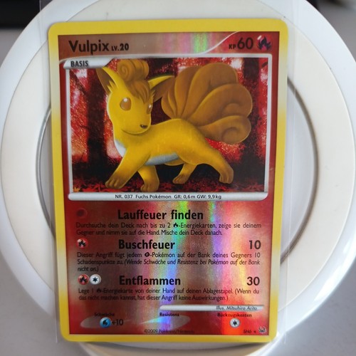 Pokemon Vulpix SH6 Shiny Reverse Holo | TCG Karte Lv. 20 2009 Platin | Deutsch