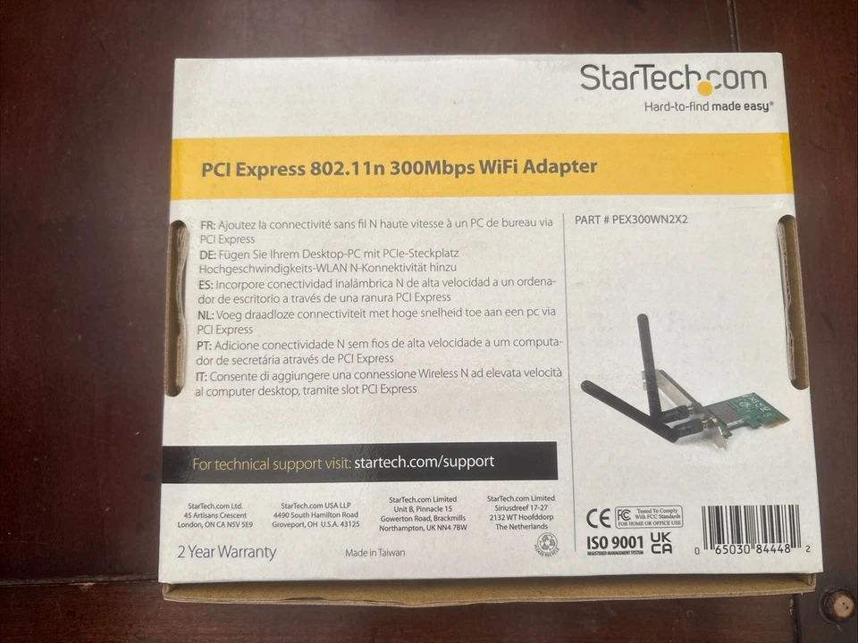 STARTECH.COM PEX300WN2X2 PCIe Wireless N Adapter 802.11n WiFi PCI Express - Image 2 of 2