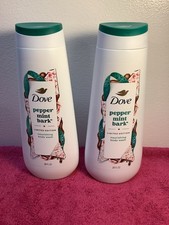 DOVE BODY WASH PEPPERMINT BARK LIMITED EDITION BODY WASH 20 FL OZ - LOT OF 2