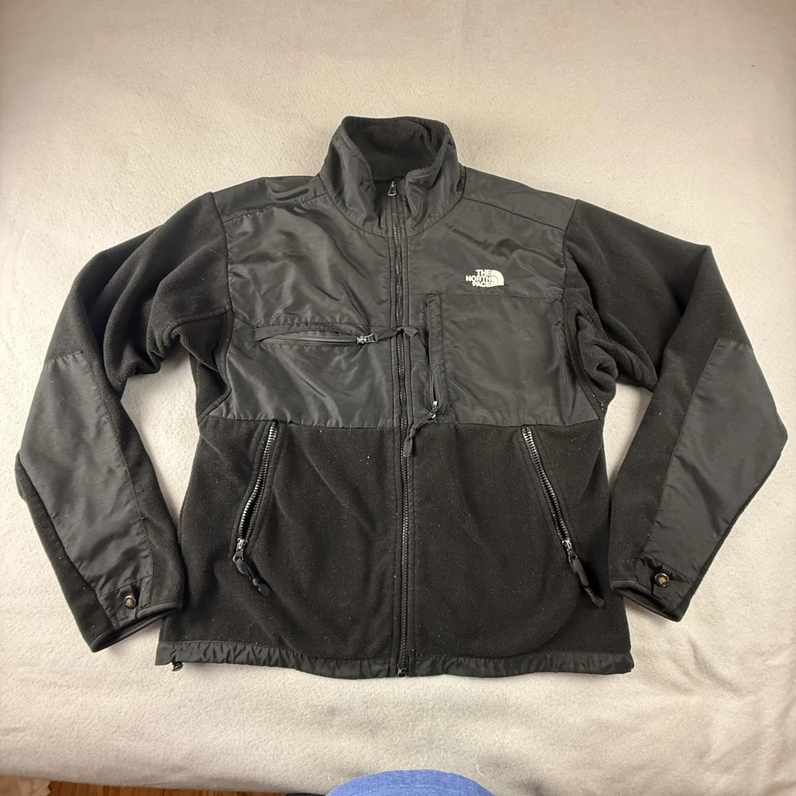 The North Face Jacket Mens Large Black Fleece Full Zip Outdoor Hiking Softshell