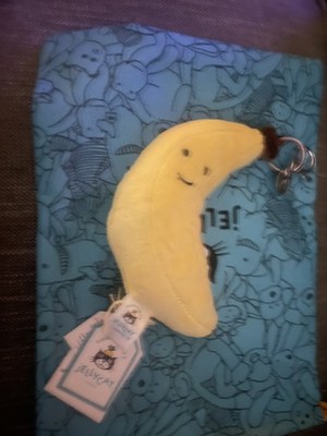 Jellycat Amuseable Fluffy Banana Bag Charm. NWT w/Bag | eBay