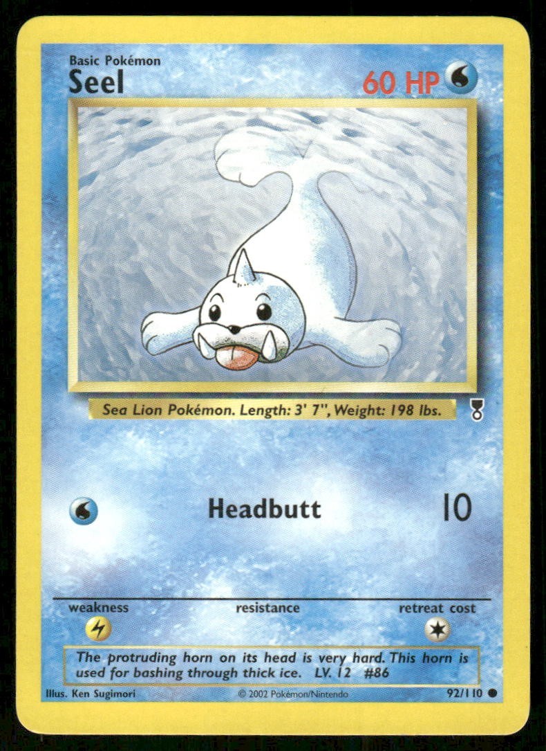 Pokemon Tcg Seel #92 Pokemon Legendary Collection LP