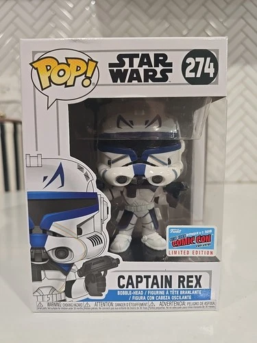 Funko Pop! Star Wars Captain Rex #274 NYCC Exclusive Limited Edition Sticker HTF