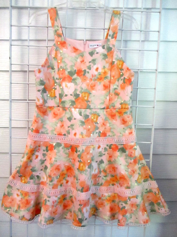 NWT Girls Spring Dress By Knit Works Special Occasion Easter  Sz 16 1/2 Plus