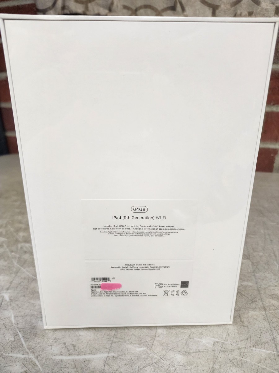 Apple iPad (9th Generation) A2602 64 GB, Wi-Fi, 10.2 in - Silver