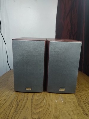 Onkyo D-N3XA Micro Component Mahogany Tone Laminate Bookshelf Speakers 70 Watts