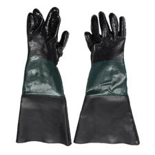Heavy Duty Sandblasting Rubber Gloves Sand Shot Grit Bead Blast Blasting Gloves