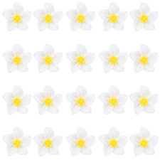 Small White Flower Hair Accessories - 20 Pcs Lily Hair Clips, Cute Mini Decorati
