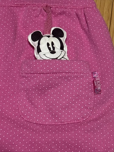 Vtg Disney Babies Romper Pink Polka Dot Baby Mickey Plush Pocket Pal Embroidered - Picture 4 of 12