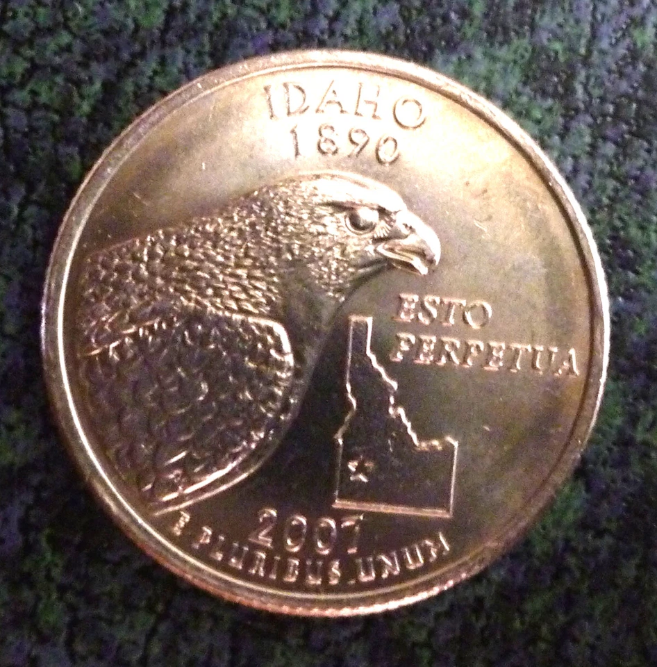 2007 P Idaho U.S. State Quarter Esto Perpetua 'Nice & Sharp Details'. - Image 4 of 4