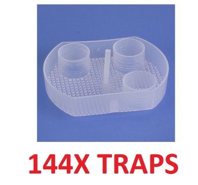 144X Pcs Plasdent Clear Screen-4-Vac Disposable Traps Fits A-dec