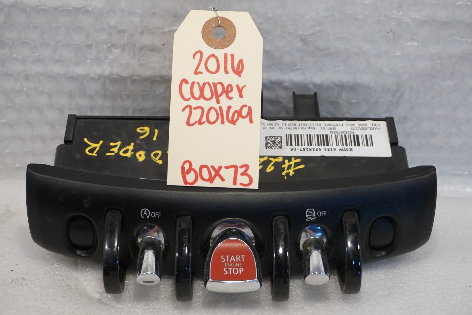 Mini / F55 F56 F57 Engine Start Stop Buttons Unit 9328287 for sale 