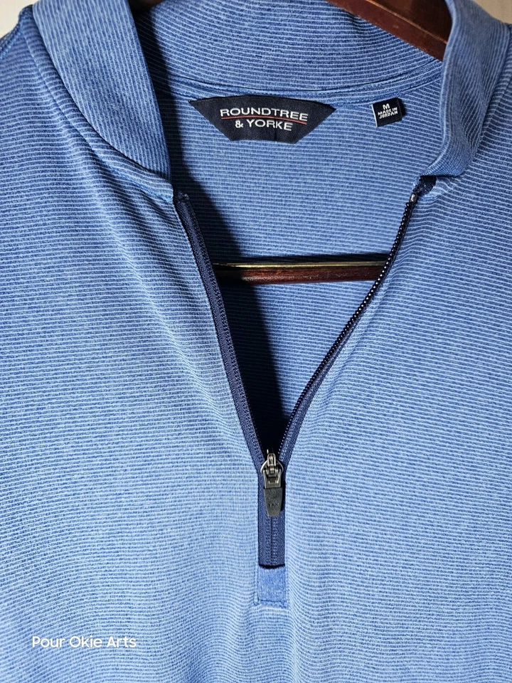 Juego de 2 camisas elásticas Roundtree & Yorke Performance M 1/4 cremallera Foto 4 de 4