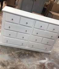 HANDMADE AYLESBURY 12 DRAWER MIX CHEST IN WHITE (NOT FLATPACKED)