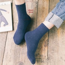 3/5 Pairs Men Warm Wool Blend Socks Thermal Boot Socks Cashmere Sports Unisex