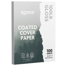 100 Pack of Double-Sided Coated Cover Digital C2S Cardstock