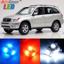 6 x Premium Xenon White LED Lights Interior Package for Toyota RAV4 + Tool