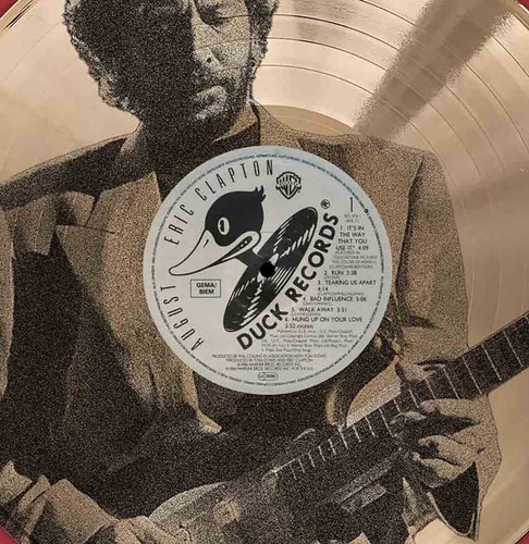 Eric Clapton August Framed Gold Etched LP Shadowbox - Picture 2 of 4