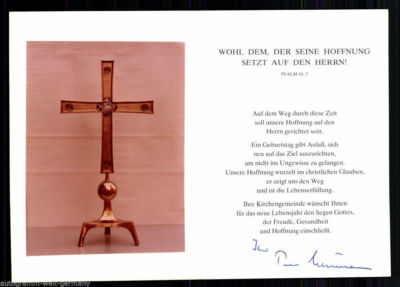 Unbekannt Autogrammkarte Original Signiert  Kirche + 9300