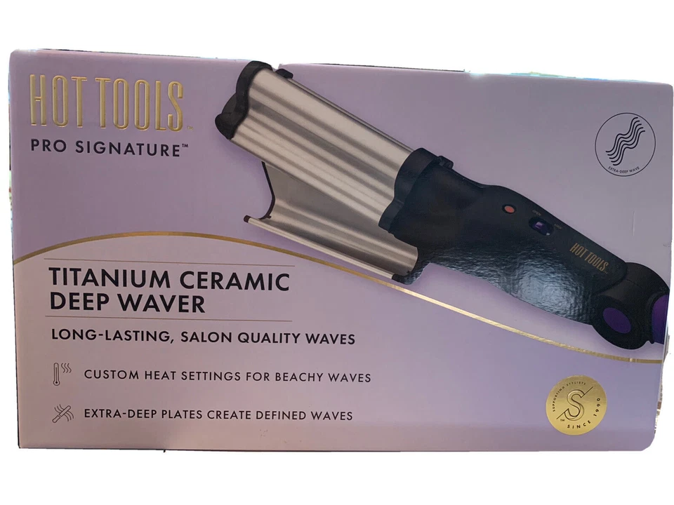 Hot Tools, Pro Signature Titanium Ceramic Deep Waver | Curler Waver Dual-Voltage - Image 2 of 4