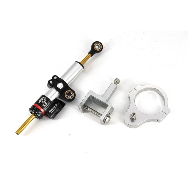 Kit de montaje de soporte amortiguador de dirección de titanio ajustable para Triumph Tiger 900/850  Foto 4 de 4