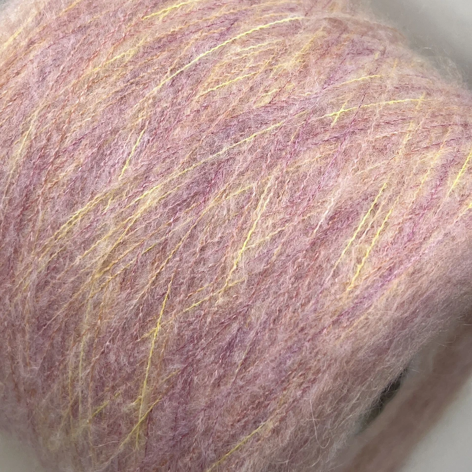 Kid Mohair Cone Yarn  30/10/30/30% Kid Mohair/WV/PA/PC, per 100g (3.52oz) - Image 3 of 4