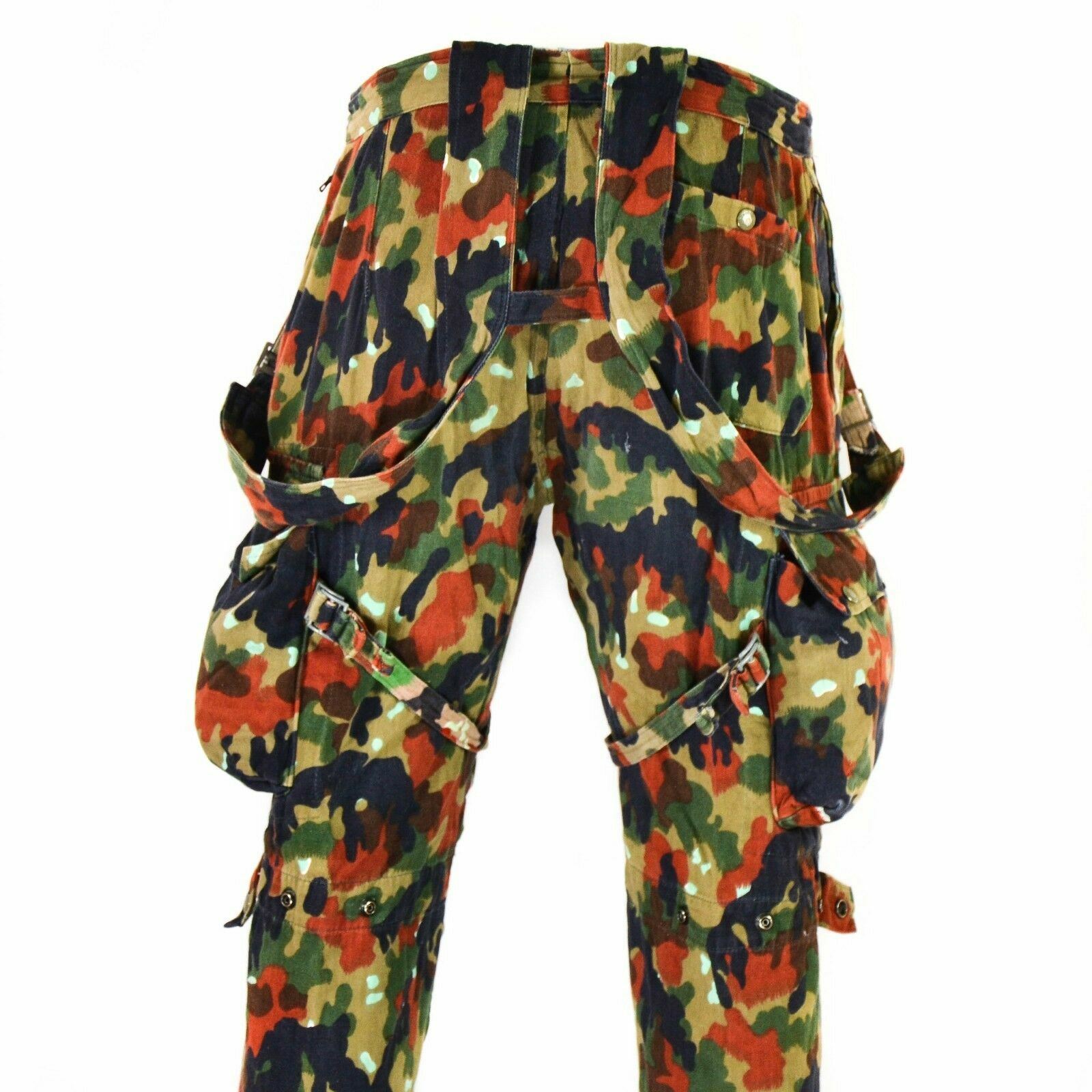 GENUINE SWISS ARMY TROUSERS TAZ 57 ALPENFLAGE CAMO SWITZERLAND COMBAT