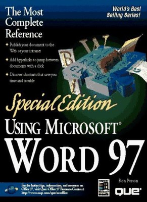 Using Word 97 Special Edition,Ron Person