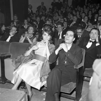 Elsa Martinelli and Nino Manfredi and Italian scriptwriter Suso Ce- Old Photo