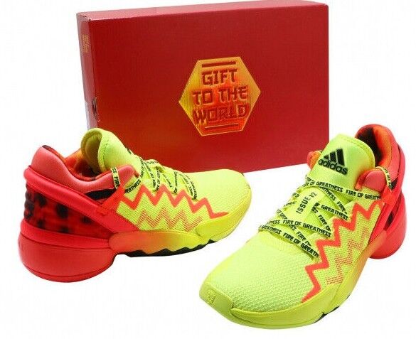 ADIDAS D.O.N Issue 2 &#034;Fire of Greatness Yellow Men&#039;s Shoes | eBay