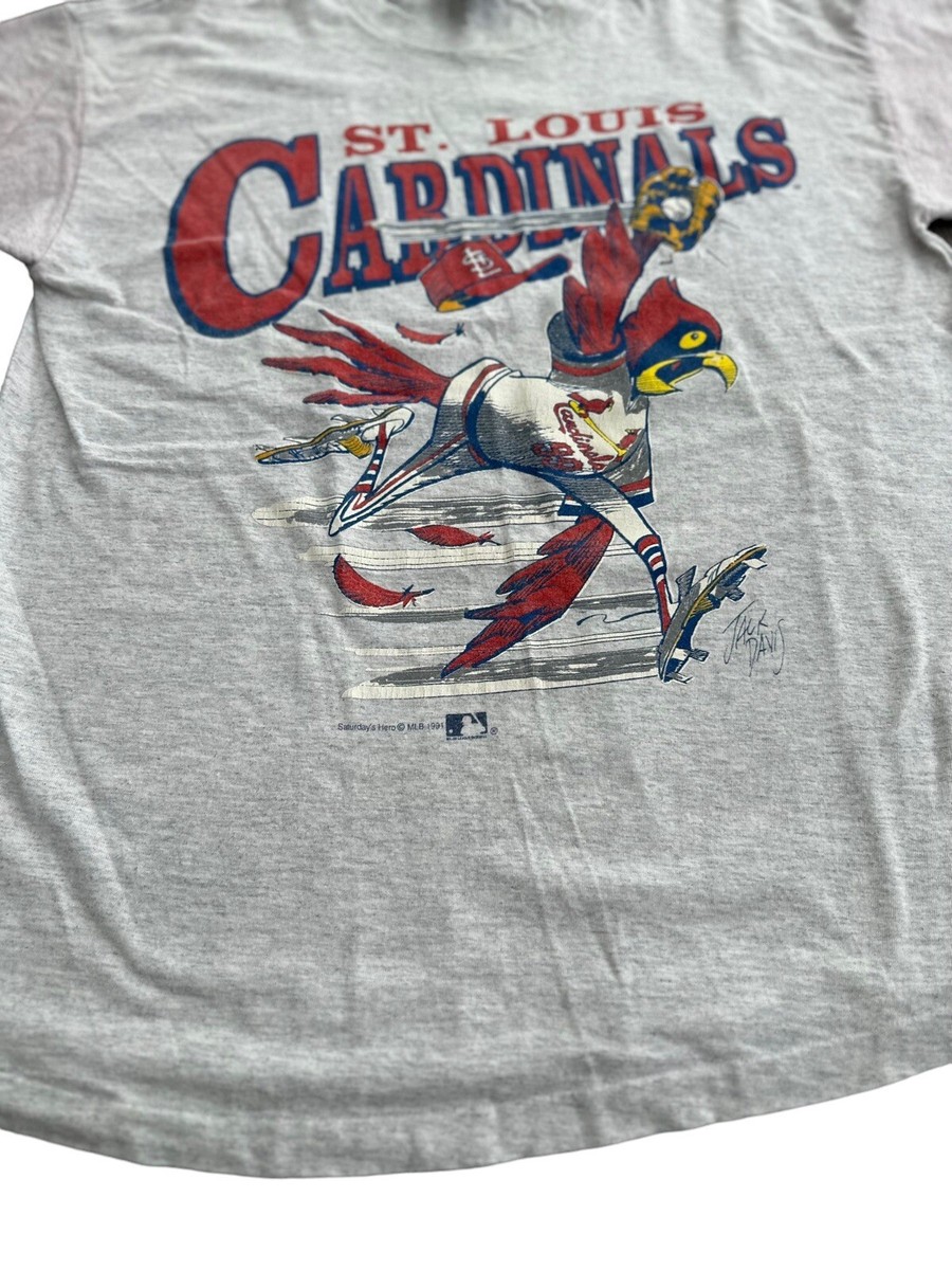 Vintage 90s St Louis Cardinals Jack Davis Graphic Single Stitch