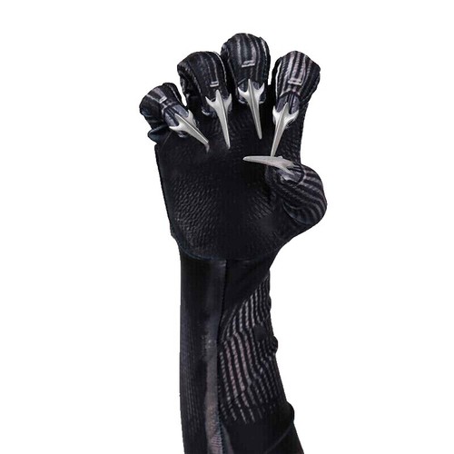 19 Inch Extra Long Black Pvc Spandex Wetlook Gloves Party Fun Costume Fancy Club - Foto 5