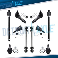 10pc Front Ball Joints Sway Bars Tie Rods for Mercury Mountaineer Explorer 4.6L