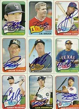 2014 Topps Heritage MICHAEL CHOICE Signed Card autograph RANGERS