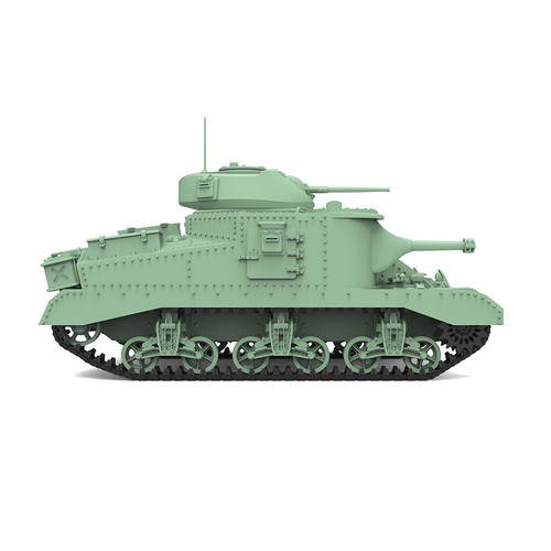 SSMODEL SS18511 1/18 Kit Modelo Militar US M3 Grant Tanque Mediano - Imagen 4 de 5