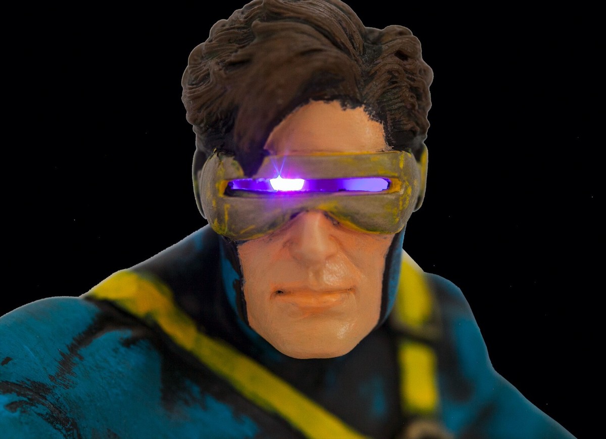 Marvel 1993 Horizon X-Men 1/6 Cyclops Custom LED Visor Vinyl Marvel 1993 Horizon X-Men 1/6 Cyclops Custom LED Visor Vinyl