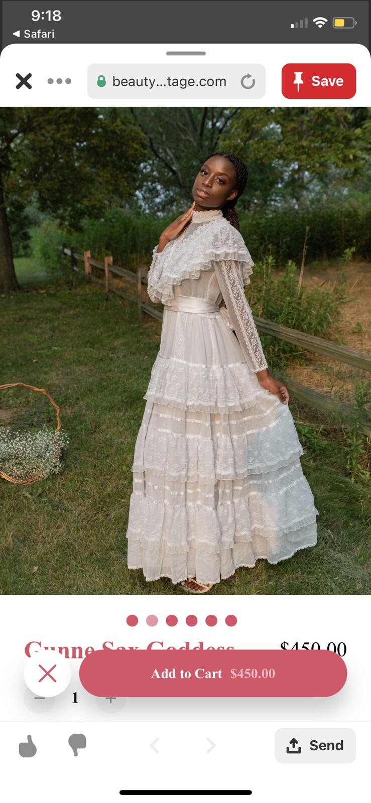 Vintage 1980s Gunne Sax Romantic Renaissance Brid… - image 1